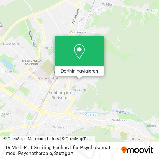 Dr.Med. Rolf Gneiting Facharzt für Psychosomat. med. Psychotherapie Karte