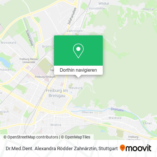 Dr.Med.Dent. Alexandra Rödder Zahnärztin Karte