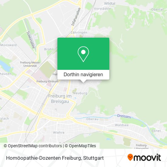 Homöopathie-Dozenten Freiburg Karte