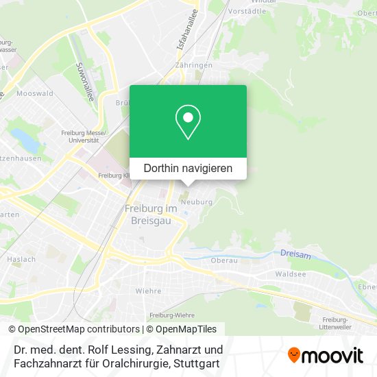 Dr. med. dent. Rolf Lessing, Zahnarzt und Fachzahnarzt für Oralchirurgie Karte