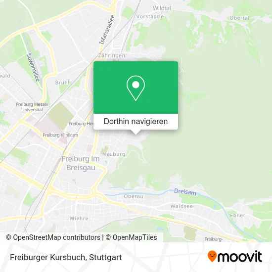 Freiburger Kursbuch Karte