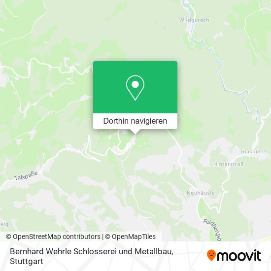 Bernhard Wehrle Schlosserei und Metallbau Karte