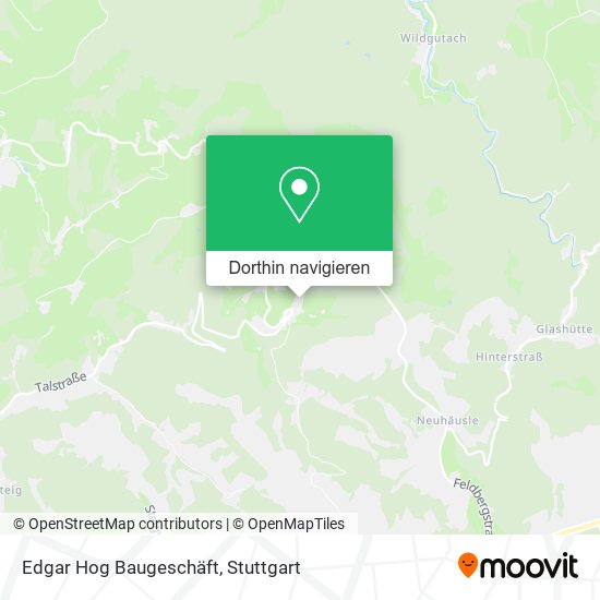 Edgar Hog Baugeschäft Karte