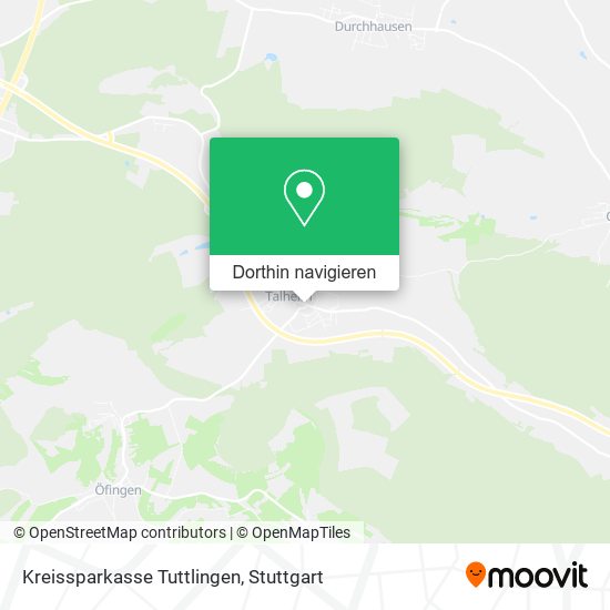 Kreissparkasse Tuttlingen Karte