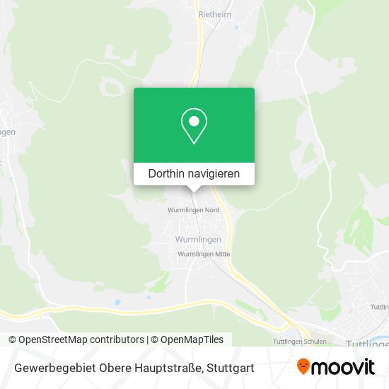 Gewerbegebiet Obere Hauptstraße Karte