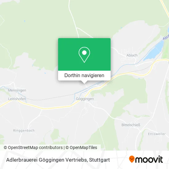 Adlerbrauerei Göggingen Vertriebs Karte