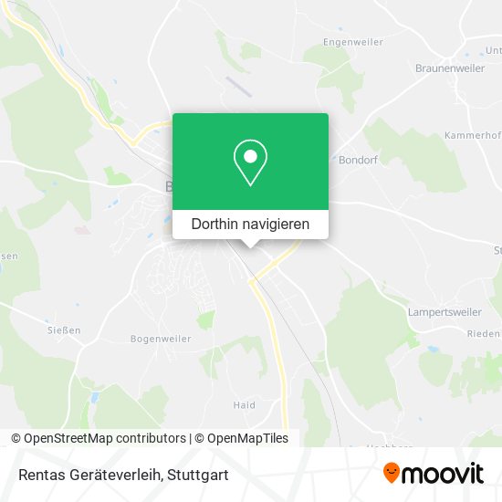 Rentas Geräteverleih Karte