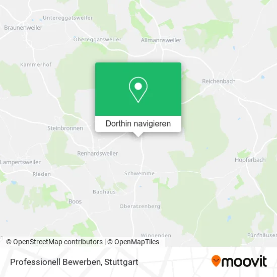 Professionell Bewerben Karte