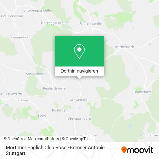 Mortimer English Club Roser-Brenner Antonie Karte