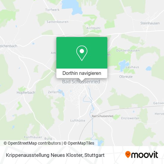 Krippenausstellung Neues Kloster Karte