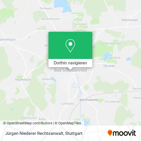 Jürgen Niederer Rechtsanwalt Karte