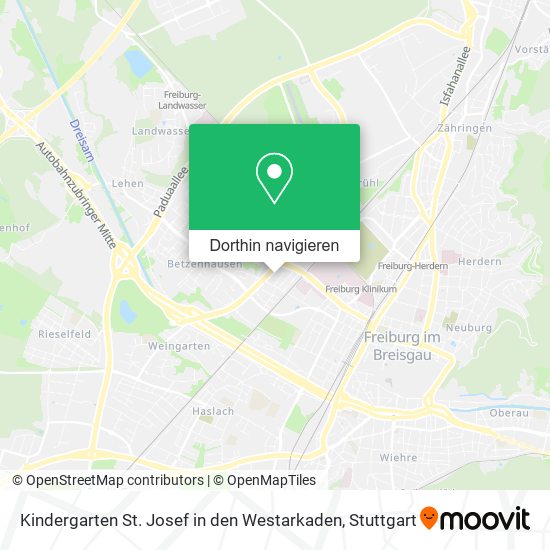 Kindergarten St. Josef in den Westarkaden Karte