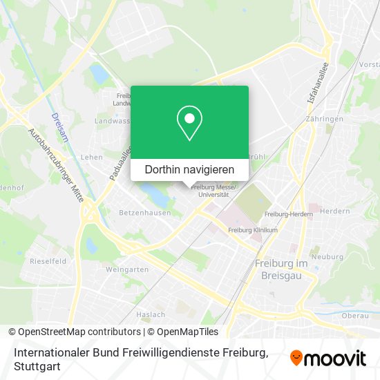 Internationaler Bund Freiwilligendienste Freiburg Karte