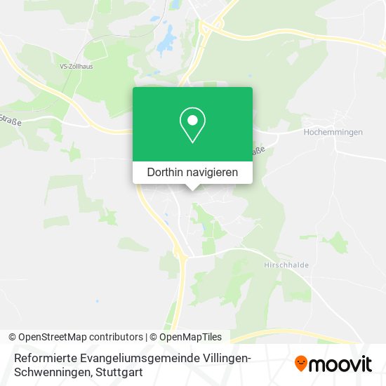Reformierte Evangeliumsgemeinde Villingen-Schwenningen Karte