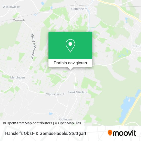 Hänsler's Obst- & Gemüselädele Karte