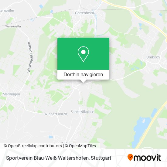 Sportverein Blau-Weiß Waltershofen Karte