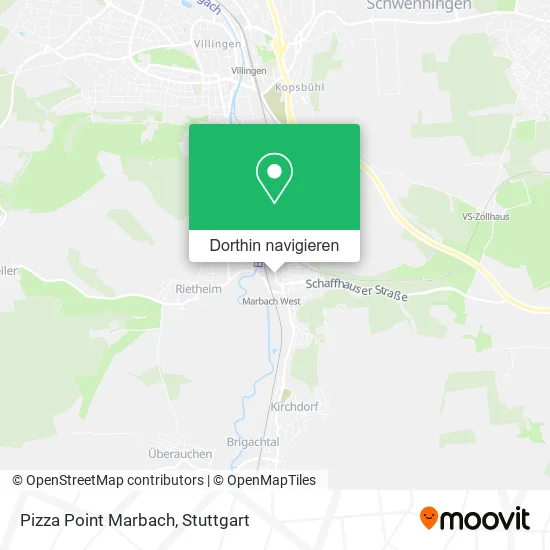 Pizza Point Marbach Karte