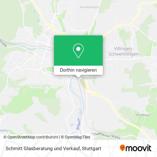 Schmitt Glasberatung und Verkauf Karte