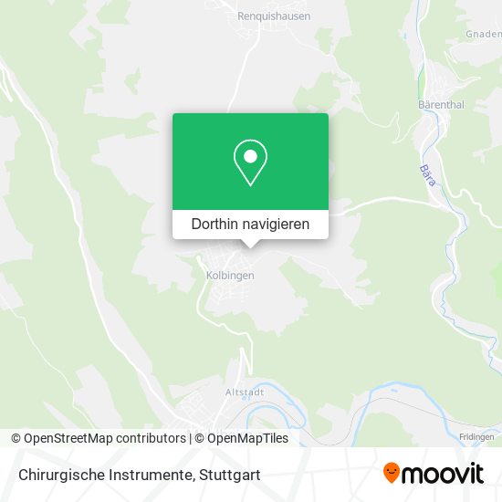 Chirurgische Instrumente Karte