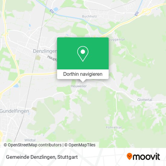 Gemeinde Denzlingen Karte