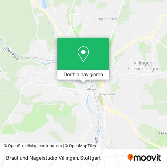Braut und Nagelstudio Villingen Karte