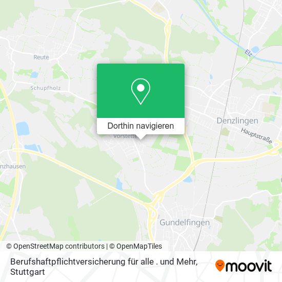 Berufshaftpflichtversicherung für alle . und Mehr Karte