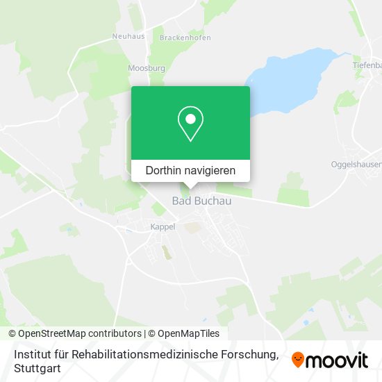 Institut für Rehabilitationsmedizinische Forschung Karte