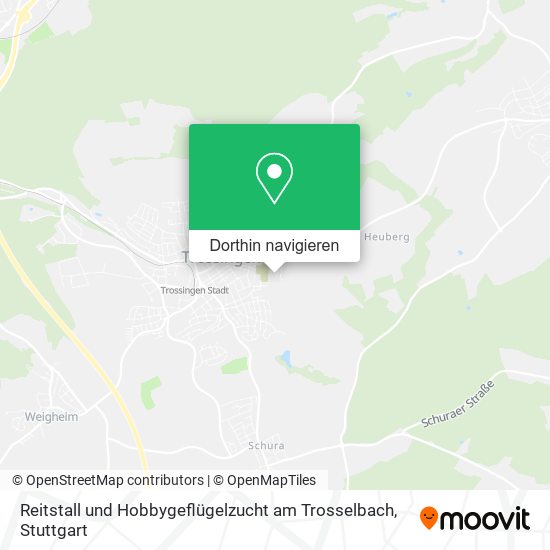 Reitstall und Hobbygeflügelzucht am Trosselbach Karte