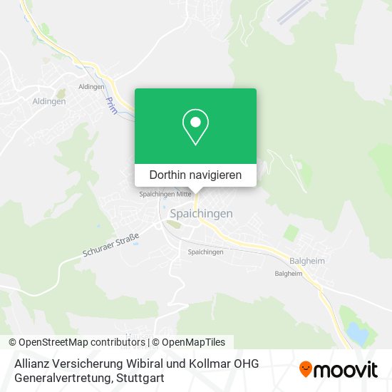 Allianz Versicherung Wibiral und Kollmar OHG Generalvertretung Karte