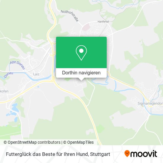 Futterglück das Beste für Ihren Hund Karte