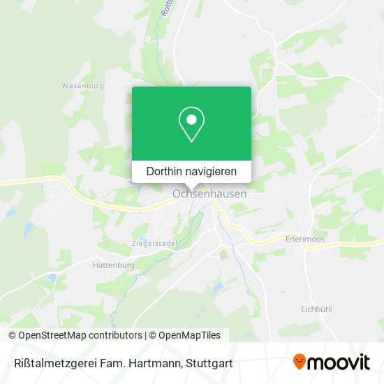 Rißtalmetzgerei Fam. Hartmann Karte