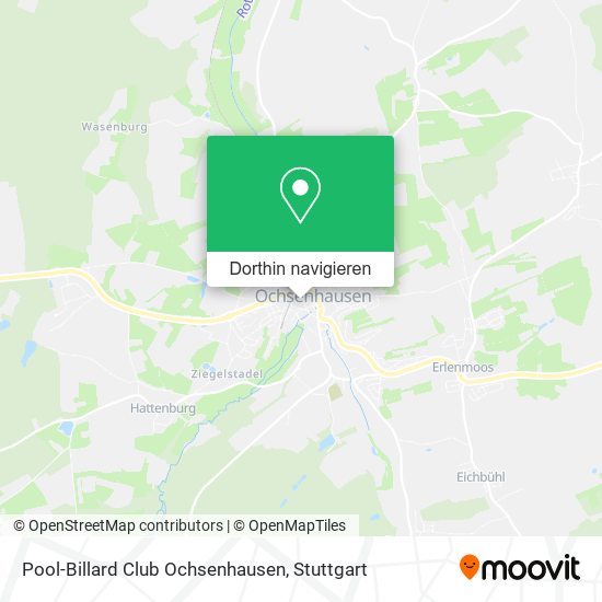 Pool-Billard Club Ochsenhausen Karte