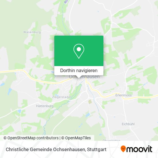 Christliche Gemeinde Ochsenhausen Karte