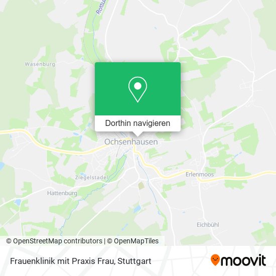 Frauenklinik mit Praxis Frau Karte