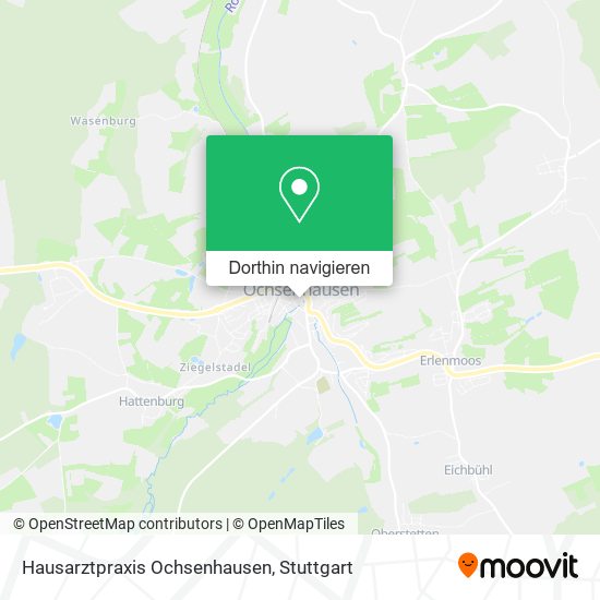 Hausarztpraxis Ochsenhausen Karte