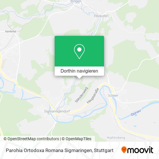Parohia Ortodoxa Romana Sigmaringen Karte