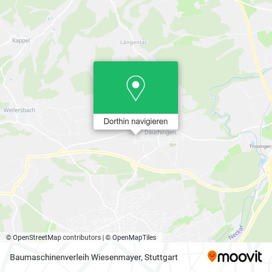 Baumaschinenverleih Wiesenmayer Karte