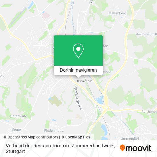 Verband der Restauratoren im Zimmererhandwerk Karte