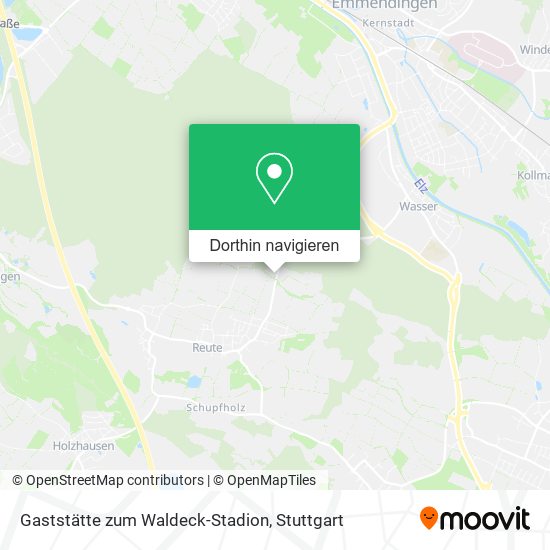 Gaststätte zum Waldeck-Stadion Karte