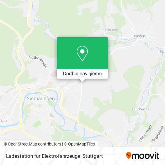 Ladestation für Elektrofahrzeuge Karte