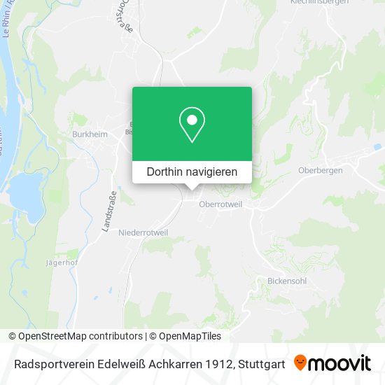 Radsportverein Edelweiß Achkarren 1912 Karte