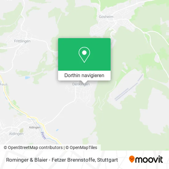 Rominger & Blaier - Fetzer Brennstoffe Karte