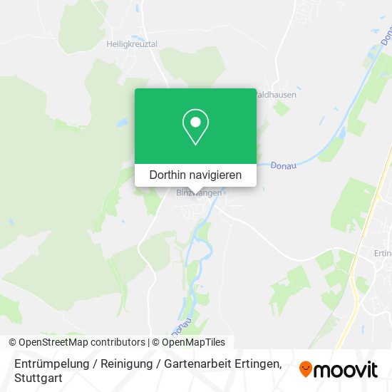 Entrümpelung / Reinigung / Gartenarbeit Ertingen Karte