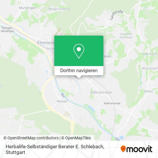 Herbalife-Selbständiger Berater E. Schlebach Karte