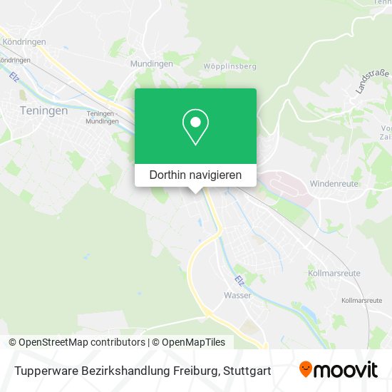 Tupperware Bezirkshandlung Freiburg Karte