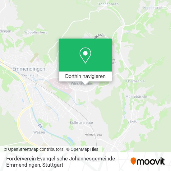 Förderverein Evangelische Johannesgemeinde Emmendingen Karte