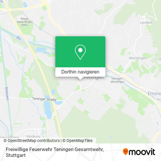 Freiwillige Feuerwehr Teningen Gesamtwehr Karte