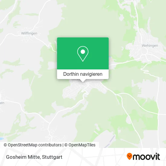 Gosheim Mitte Karte