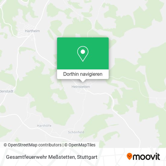 Gesamtfeuerwehr Meßstetten Karte