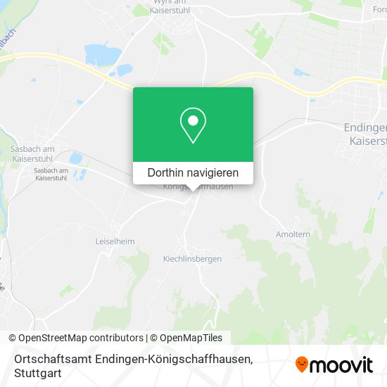 Ortschaftsamt Endingen-Königschaffhausen Karte